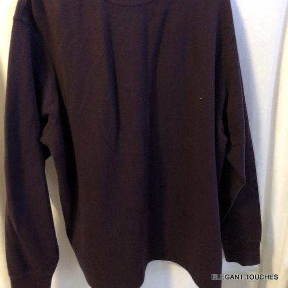 Cremieux Classics 1/2 Zip Purple Pullover Sweater Mens XL Soft Knit Mock Neck - Picture 3 of 8